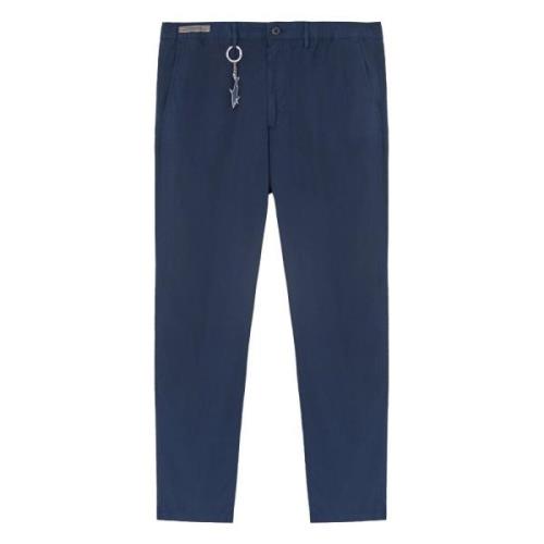 Paul & Shark Blå Casual Chino Byxor med Coulisse Blue, Herr