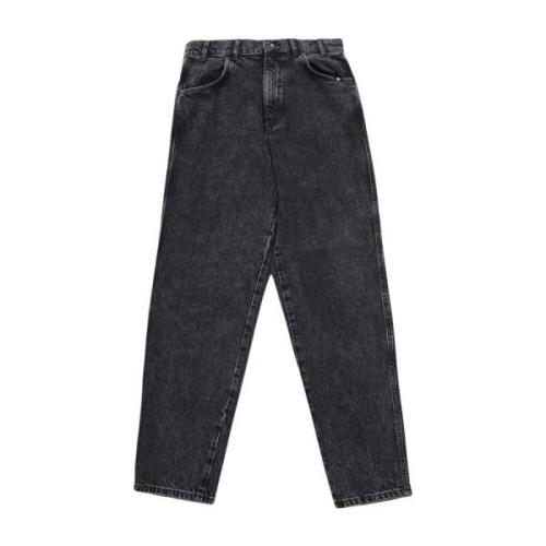 Amish Bernie Denim Jeans i Svart Black, Herr