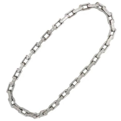 Louis Vuitton Vintage Pre-owned Metall halsband Gray, Dam