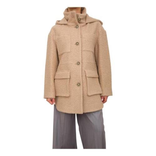 Twinset Beige Parka Jacka för Kvinnor Beige, Dam