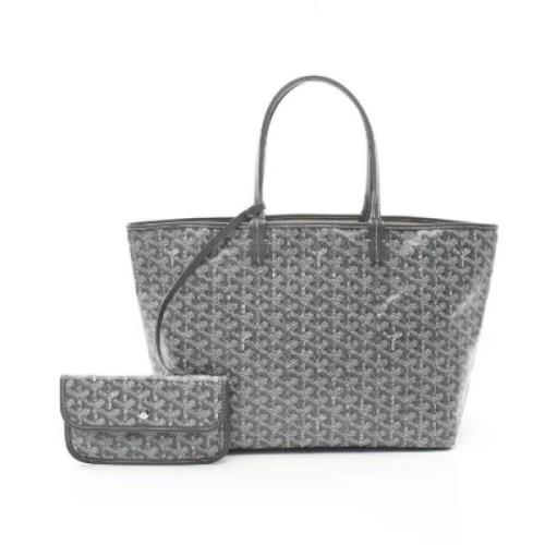 Goyard Vintage Pre-owned Canvas axelremsvskor Gray, Dam