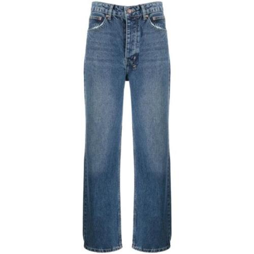 Ksubi Blå Straight Jeans Blue, Dam