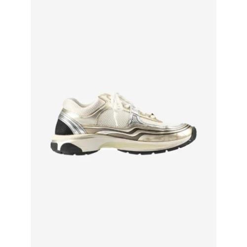 Chanel Vintage Pre-owned Laeder sneakers White, Herr