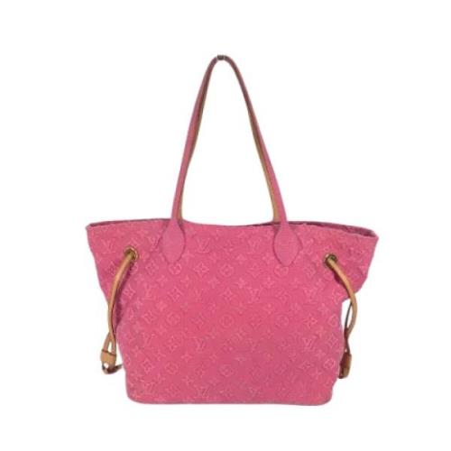 Louis Vuitton Vintage Pre-owned Tyg louis-vuitton-vskor Pink, Dam