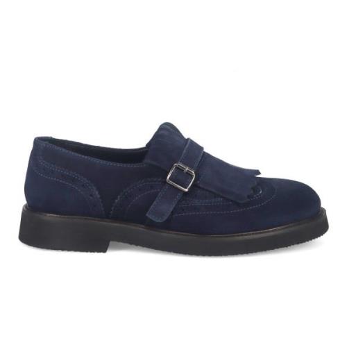 Sangiorgio Blå Slip-On Sneakers med Frans Blue, Dam