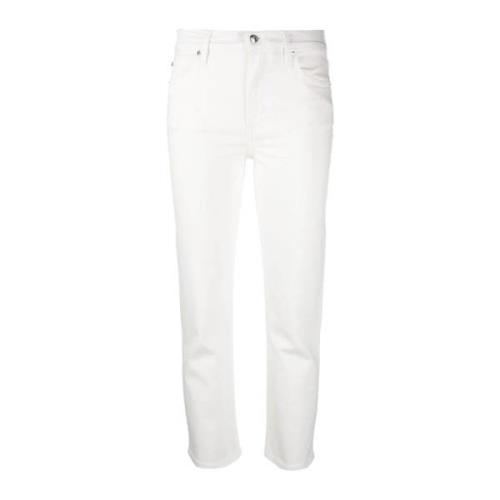 IRO Vit Straight Jeans Casual Stil White, Dam