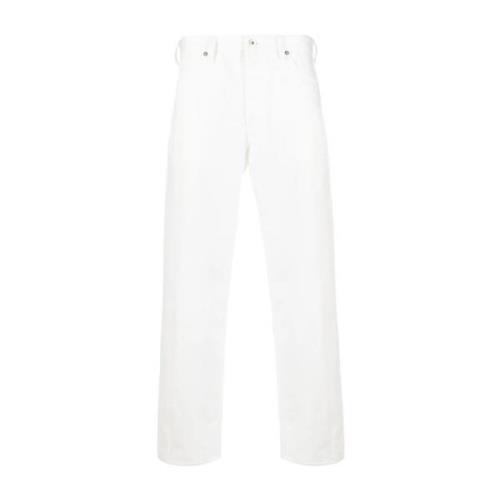 Jil Sander Vit Straight Denim Jeans White, Herr