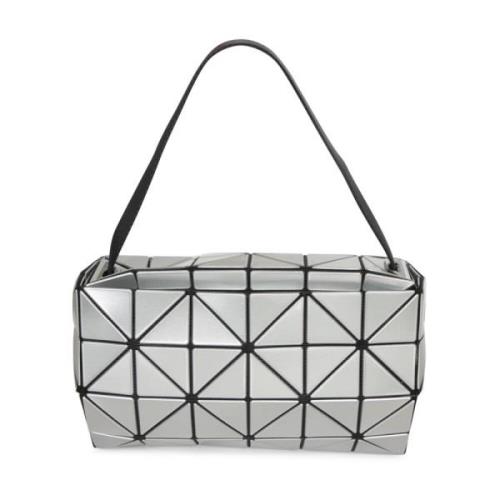 Issey Miyake Geometrisk Silver Glittrande Väska Gray, Dam