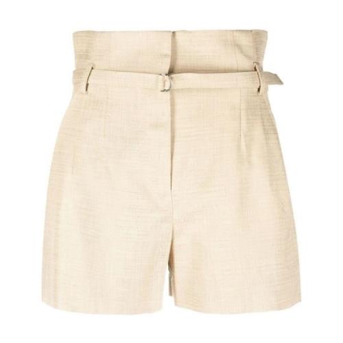 IRO Avslappnad Brun Bomull Viskos Shorts Brown, Dam