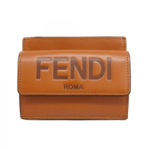 Fendi Vintage Pre-owned Laeder plnbcker Brown, Dam