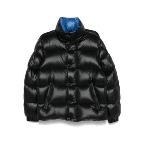 Moncler Svart Pufferjacka med Gäsdun Black, Herr