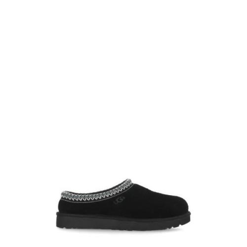 UGG Svarta Mockatofflor med Geometrisk Brodyr Black, Dam