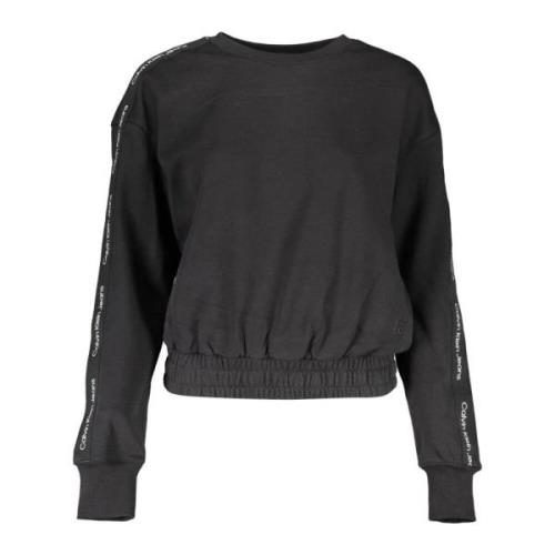 Calvin Klein Svart sweatshirt med brodyr Black, Dam