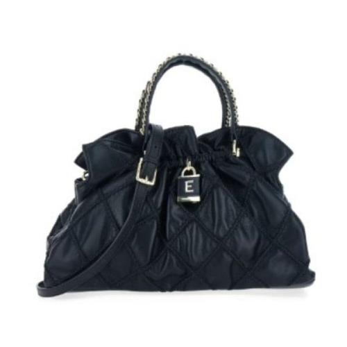 Ermanno Scervino Präglad Octavia Liten Toteväska Black, Dam