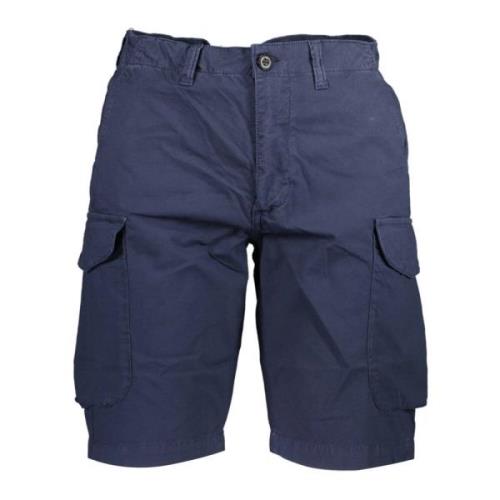 North Sails Blå Bermuda Shorts med Logo Blue, Herr