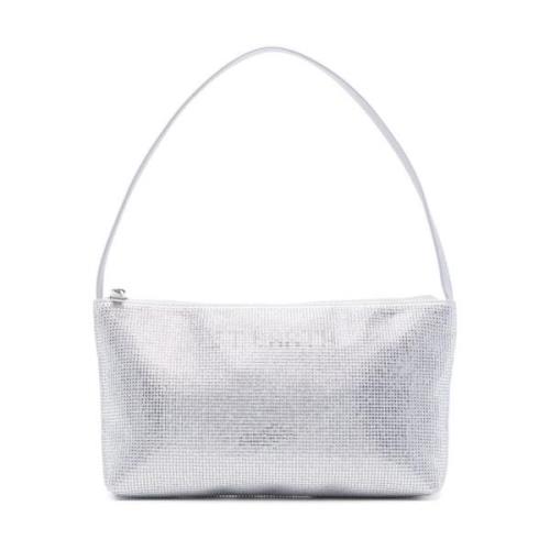 MC2 Saint Barth Strassy Silver Handväska med Strass Gray, Dam