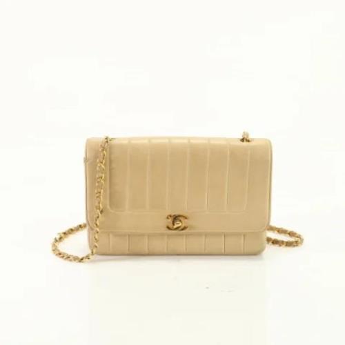 Chanel Vintage Pre-owned Laeder chanel-vskor Beige, Dam