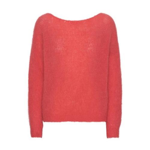 American Dreams Batikinspirerad Carly Pullover i  Red Red, Dam