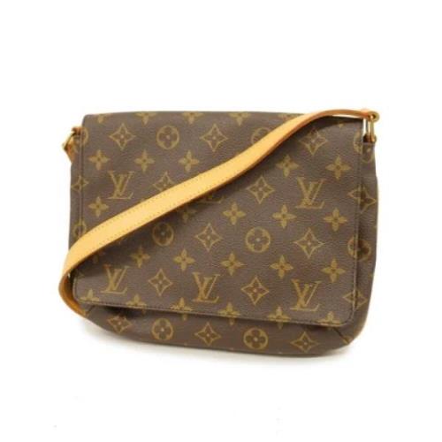 Louis Vuitton Vintage Pre-owned Tyg louis-vuitton-vskor Brown, Dam