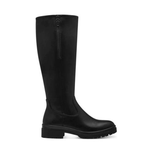 Tamaris Svarta Stängda Klack Ankelboots Black, Dam