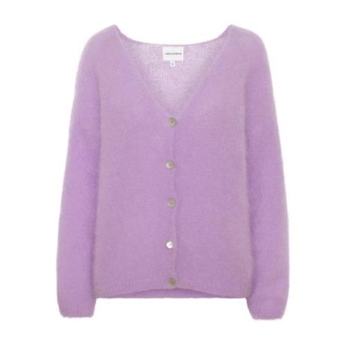 American Dreams Batikinspirerad Cornelia Cardigan i Lila Purple, Dam