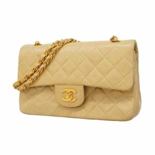 Chanel Vintage Pre-owned Laeder chanel-vskor Beige, Dam