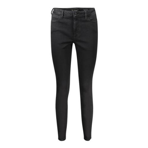 Guess Svarta Skinny High Denim Jeans Black, Dam