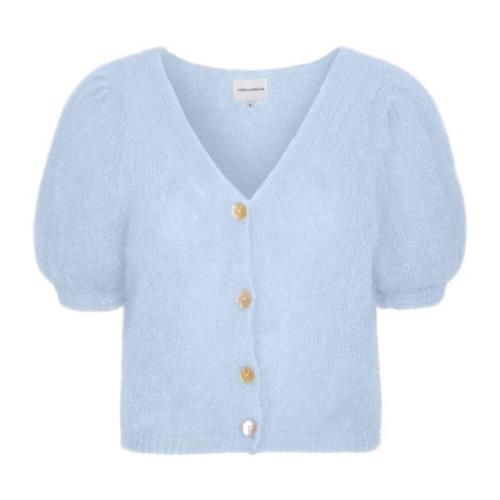 American Dreams Ljusblå V-ringad Cardigan Blue, Dam