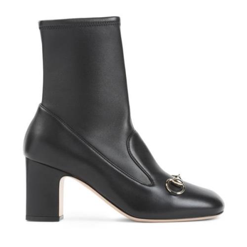 Gucci Svart LadyHB Bootie Black, Dam