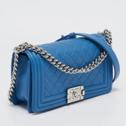 Chanel Vintage Pre-owned Laeder chanel-vskor Blue, Dam