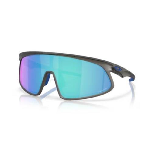 Oakley Sportiga solglasögon med unik design Black, Unisex