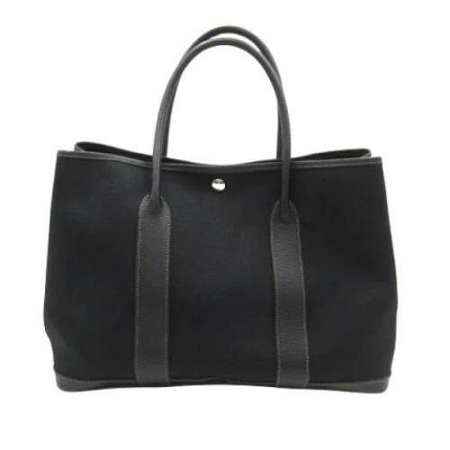 Hermès Vintage Pre-owned Canvas handvskor Black, Dam