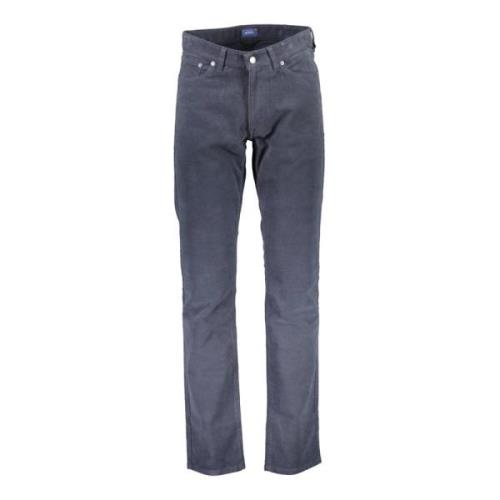 Gant Blå bomulls jeansbyxa Blue, Herr