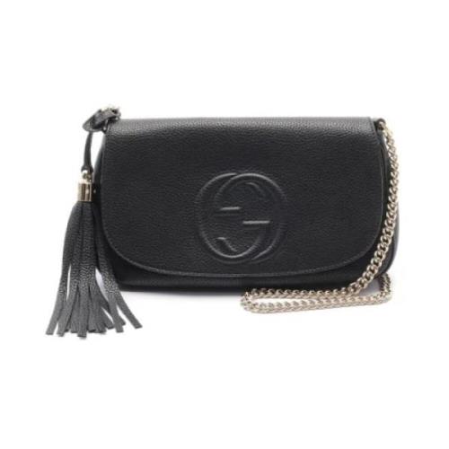 Gucci Vintage Pre-owned Laeder gucci-vskor Black, Dam