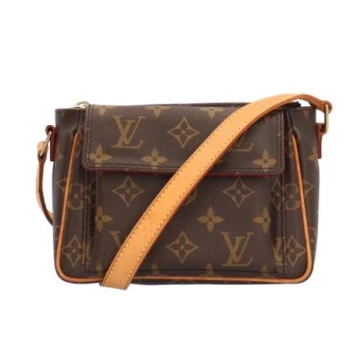 Louis Vuitton Vintage Pre-owned Canvas axelremsvskor Brown, Dam