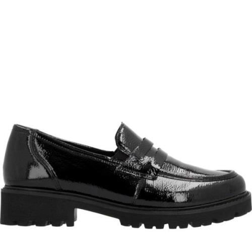 Remonte Elegant Svarta Stängda Loafers Damesskor Black, Dam