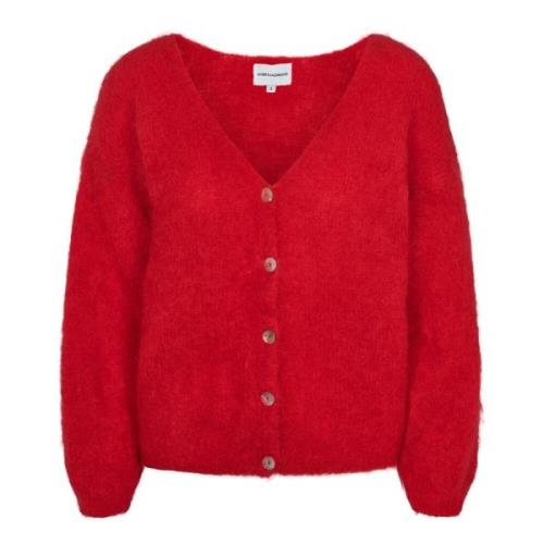 American Dreams Batikinspirerad Cornelia Cardigan i Lipstick Red Red, ...