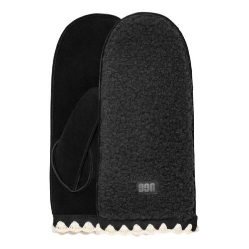 UGG Fluffy Scalloped Vantar i Svart Black, Dam