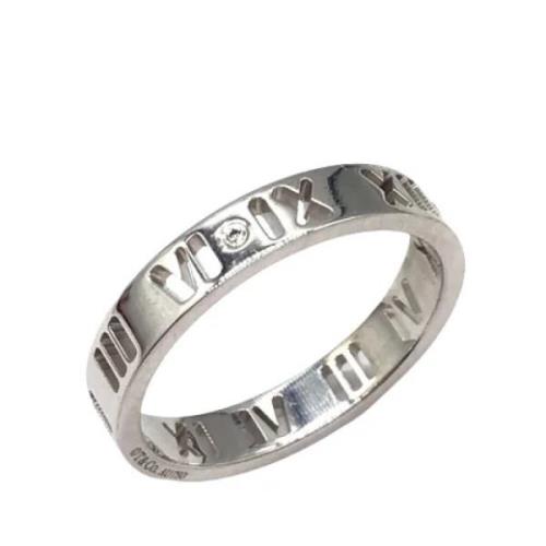 Tiffany & Co. Pre-owned Pre-owned Silver ringar Gray, Dam