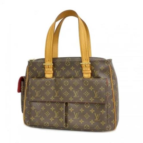 Louis Vuitton Vintage Pre-owned Tyg louis-vuitton-vskor Brown, Dam