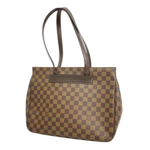 Louis Vuitton Vintage Pre-owned Canvas axelremsvskor Brown, Dam