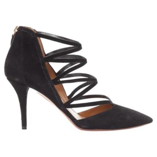 Aquazzura Pre-owned Pre-owned Mocka klackskor Black, Dam