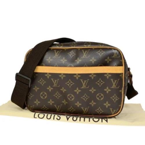 Louis Vuitton Vintage Pre-owned Canvas axelremsvskor Brown, Dam