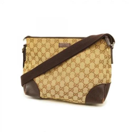 Gucci Vintage Pre-owned Canvas gucci-vskor Brown, Dam