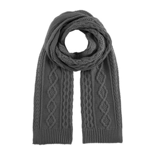 American Dreams Grafit Bomullsscarf Tillverkad i Italien Gray, Dam