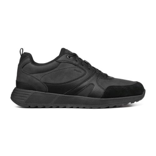 Geox Svarta Fritidssneakers för Män Black, Herr