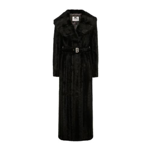 Blugirl Svart Vinterrock Kvinnor Elegant Stil Black, Dam