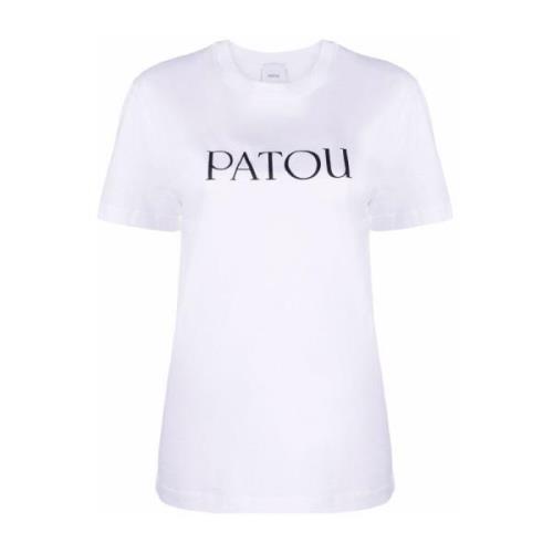 Patou Logotyptryck Vit T-shirt White, Dam