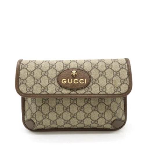 Gucci Vintage Pre-owned Laeder gucci-vskor Beige, Dam