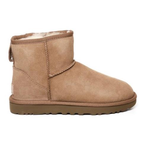 UGG Svarta stövlar med fårskinn och mocka Brown, Dam